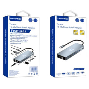 HAING 11 in 1 Type-C Multi-Function Adapter (HI-3024-TMA) - Buy Online in Jordan | OfficeJo