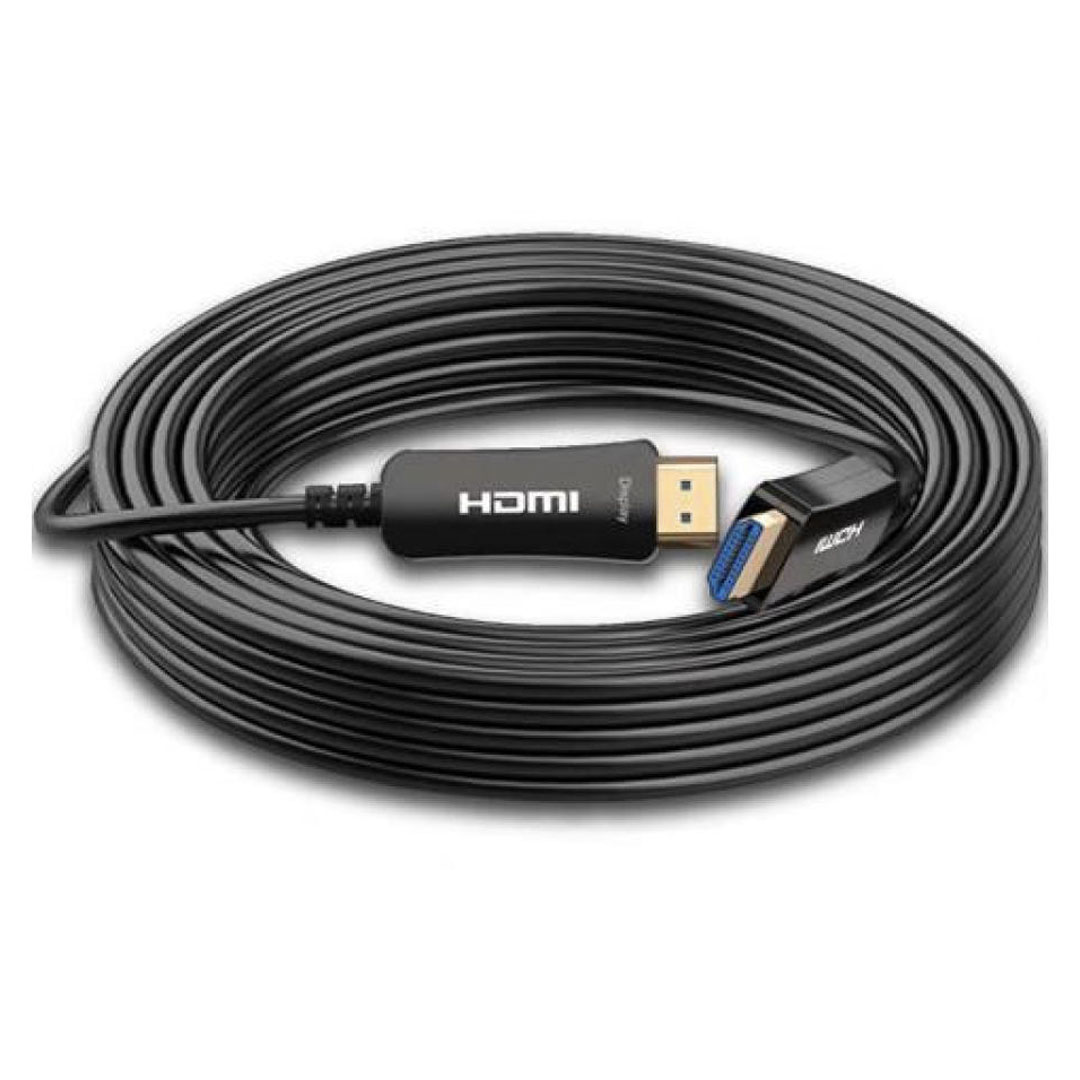 HDMI Optical Cable 4K 60Hz HDR 18Gbps 120M (HI-AOC03-120M) Price in Jordan HDMI Optical Cable 4K 60Hz HDR 18Gbps 120M (HI-AOC03-120M) - Buy Online in Jordan | OfficeJo
