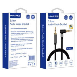 HAING 3.5mm 90° Braided Audio Cable 1.5M (HI-AU15) Price in Jordan HAING 3.5mm 90° Braided Audio Cable 1.5M (HI-AU15) - Buy Online in Jordan | OfficeJo