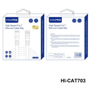 HAING 10Gbps SFTP Cat7 Ethernet Cable 5M (HI-CAT703-5M) Price in Jordan HAING 10Gbps SFTP Cat7 Ethernet Cable 5M (HI-CAT703-5M) - Buy Online in Jordan | OfficeJo