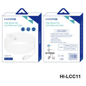 HAING Cat6 26AWG 1Gbps Ethernet Cable 1M (HI-LCC11-1M) Price in Jordan HAING Cat6 26AWG 1Gbps Ethernet Cable 1M (HI-LCC11-1M) - Buy Online in Jordan | OfficeJo