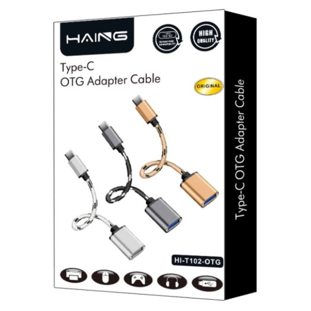 HAING USB-C OTG Adapter Cable - Type-C USB Converter (HI-T102-OTG) Price in Jordan HAING USB-C OTG Adapter Cable - Type-C USB Converter (HI-T102-OTG) - Buy Online in Jordan | OfficeJo