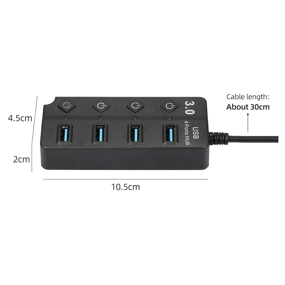 HAING USB 3.0 4-Port Hub with Individual Switches 5Gbps (HI-U304) Price in Jordan HAING USB 3.0 4-Port Hub with Individual Switches 5Gbps (HI-U304) - Buy Online in Jordan | OfficeJo