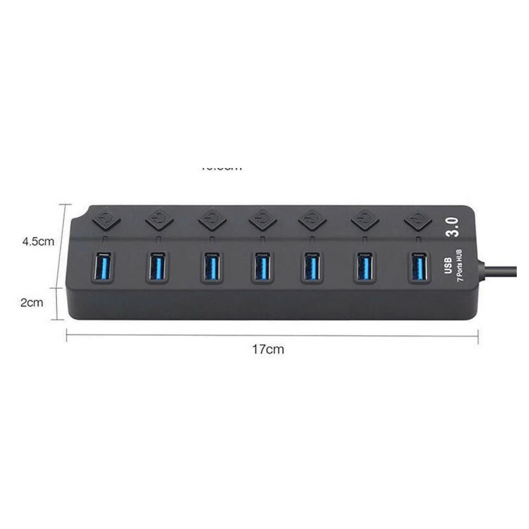 HAING USB 3.0 7-Port Hub with Individual Switches & LED Lights (HI-U307) Price in Jordan HAING USB 3.0 7-Port Hub with Individual Switches & LED Lights (HI-U307) - Buy Online in Jordan | OfficeJo