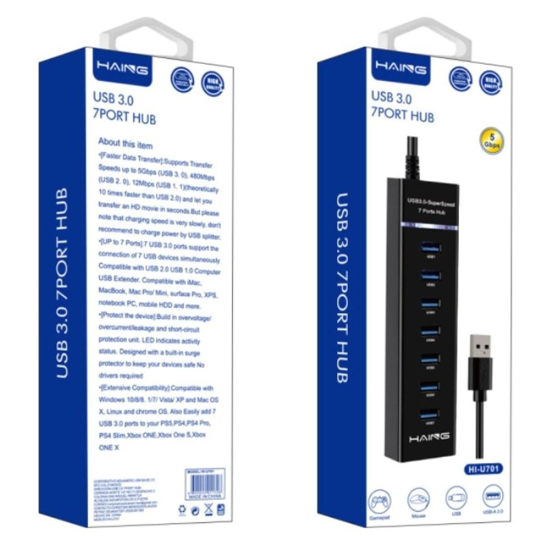 HAING USB 3.0 7-Port Hub 5Gbps High-Speed Splitter (HI-U701) Price in Jordan HAING USB 3.0 7-Port Hub 5Gbps High-Speed Splitter (HI-U701) - Buy Online in Jordan | OfficeJo