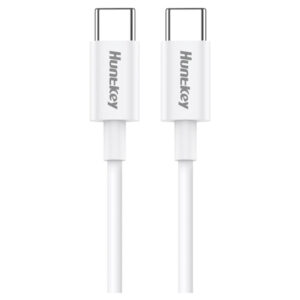 Huntkey Type-C to Type-C Fast Charging Cable 1.2M 60W White (HKCC301203) Price in Jordan Huntkey Type-C to Type-C Fast Charging Cable 1.2M 60W White (HKCC301203) - Buy Online in Jordan | OfficeJo