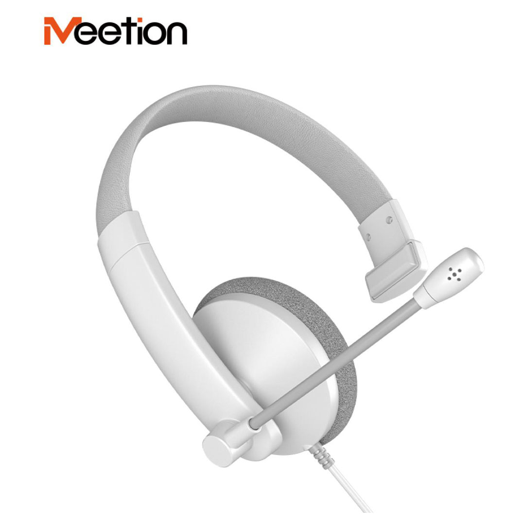 Meetion HP002U Telephony USB Wired Headset – 40mm Speaker, Omni-directional Mic, 3.5mm, White Price in Jordan Meetion HP002U Telephony USB Wired Headset – 40mm Speaker, Omni-directional Mic, 3.5mm, White - Buy Online in Jordan | OfficeJo