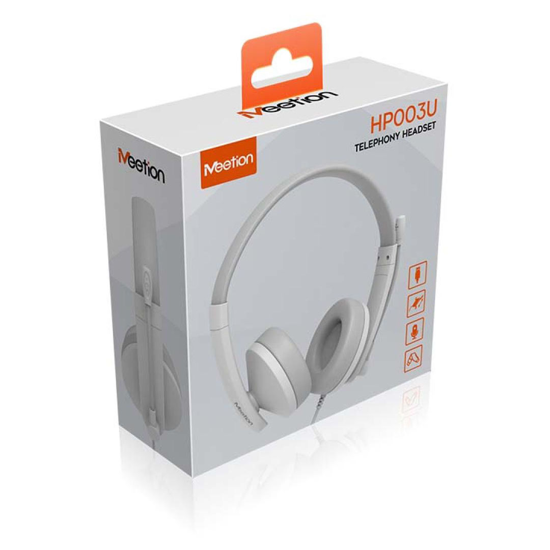 Meetion HP003U USB Telephony Headset – Omni-directional Mic, Volume Control, White Price in Jordan Meetion HP003U USB Telephony Headset – Omni-directional Mic, Volume Control, White - Buy Online in Jordan | OfficeJo