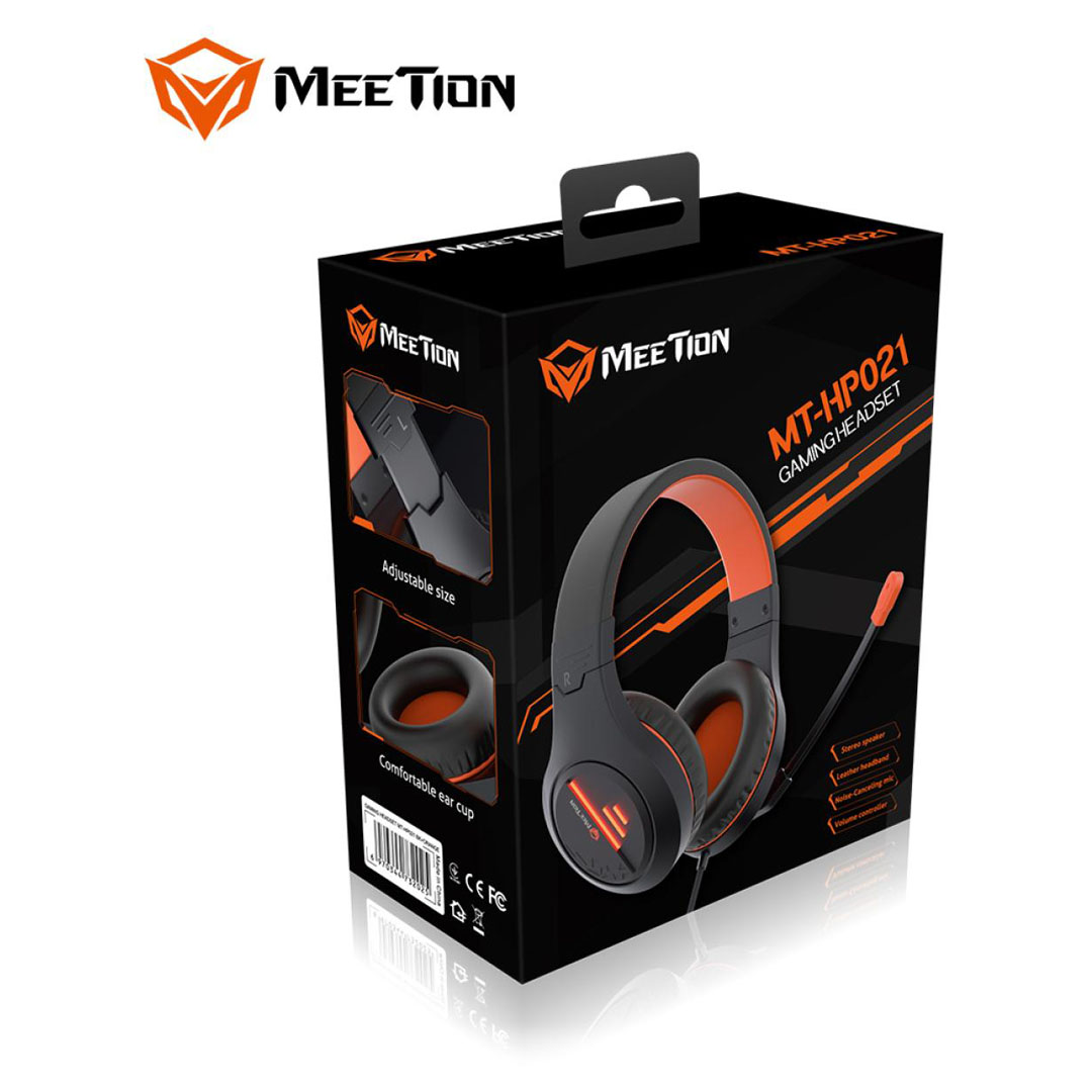 Meetion HP021 Stereo Backlit Gaming Wired Headset – 50mm Speaker, 3.5mm & USB, 2.2m Cable Price in Jordan Meetion HP021 Stereo Backlit Gaming Wired Headset – 50mm Speaker, 3.5mm & USB, 2.2m Cable - Buy Online in Jordan | OfficeJo