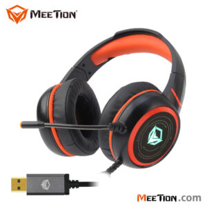 Meetion HP030 HIFI Backlit Gaming Headset – USB Gold-Plated, 50mm Speaker, Omni-Directional Mic Price in Jordan Meetion HP030 HIFI Backlit Gaming Headset – USB Gold-Plated, 50mm Speaker, Omni-Directional Mic - Buy Online in Jordan | OfficeJo