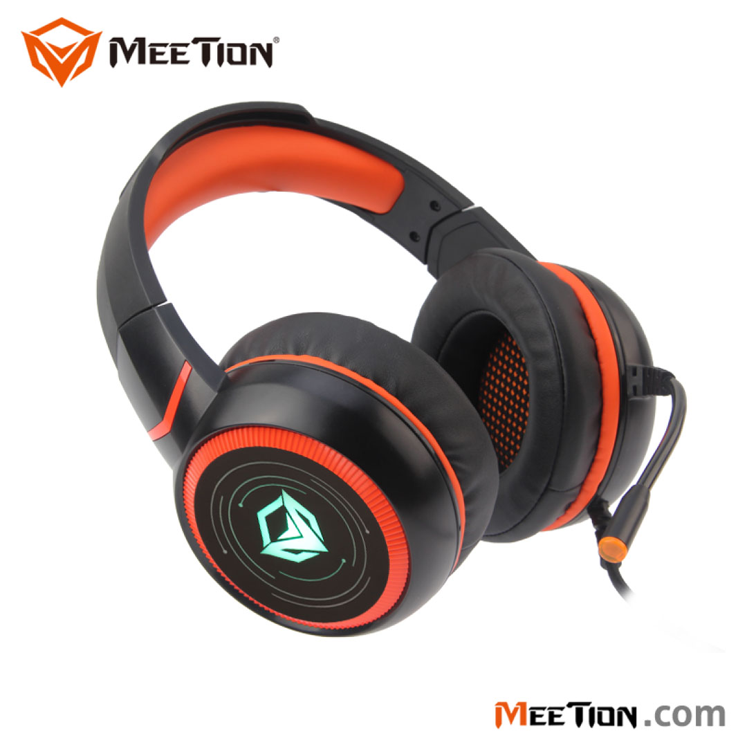 Meetion HP030 HIFI Backlit Gaming Headset – USB Gold-Plated, 50mm Speaker, Omni-Directional Mic Price in Jordan Meetion HP030 HIFI Backlit Gaming Headset – USB Gold-Plated, 50mm Speaker, Omni-Directional Mic - Buy Online in Jordan | OfficeJo