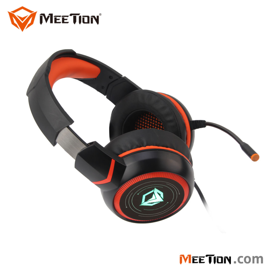 Meetion HP030 HIFI Backlit Gaming Headset – USB Gold-Plated, 50mm Speaker, Omni-Directional Mic Price in Jordan Meetion HP030 HIFI Backlit Gaming Headset – USB Gold-Plated, 50mm Speaker, Omni-Directional Mic - Buy Online in Jordan | OfficeJo
