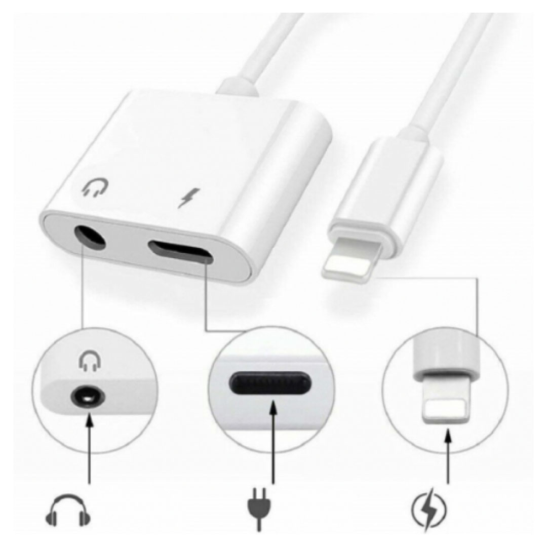 Aux123 Lightning to 3.5mm Audio & Charging Adapter Cable Price in Jordan Aux123 Lightning to 3.5mm Audio & Charging Adapter Cable - Buy Online in Jordan | OfficeJo