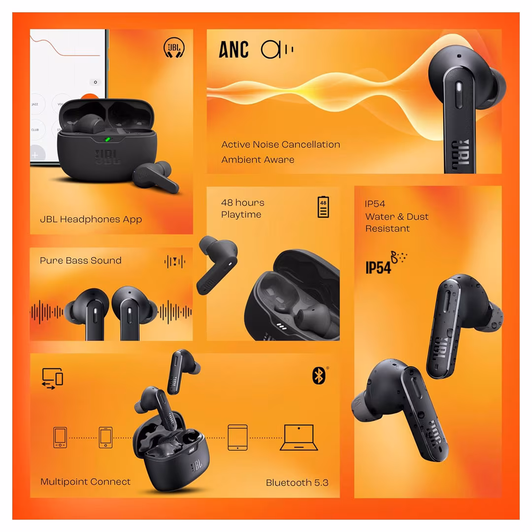 JBL Tune 245NC True Wireless Noise Cancelling Earbuds - Pure Bass Price in Jordan JBL Tune 245NC True Wireless Noise Cancelling Earbuds - Pure Bass - Buy Online in Jordan | OfficeJo