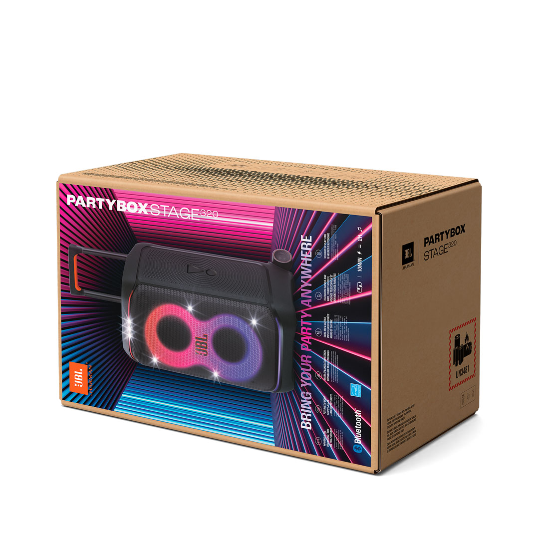 JBL PartyBox Stage 320 Speaker with Wheels, Handle, and JBL Pro Sound Price in Jordan JBL PartyBox Stage 320 Speaker with Wheels, Handle, and JBL Pro Sound - Buy Online in Jordan | OfficeJo