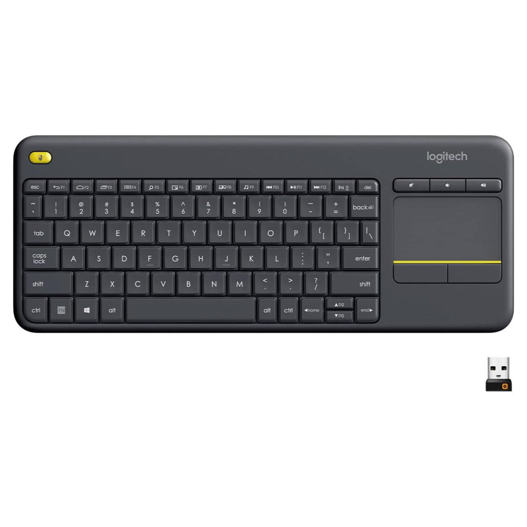 Logitech K400 Plus Wireless Keyboard – 2.4GHz, Built-in Touchpad, 10m Range Price in Jordan Logitech K400 Plus Wireless Keyboard – 2.4GHz, Built-in Touchpad, 10m Range - Buy Online in Jordan | OfficeJo