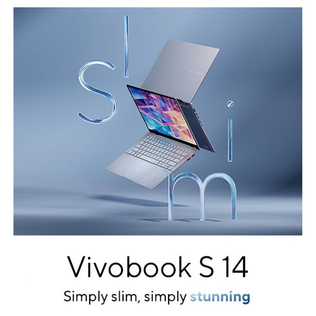 ASUS Vivobook S14 OLED Laptop - Intel Core Ultra 7 256V, 16GB LPDDR5X, 1TB SSD, 14" 3K OLED 120Hz, Windows 11 Home Price in Jordan ASUS Vivobook S14 OLED Laptop - Intel Core Ultra 7 256V, 16GB LPDDR5X, 1TB SSD, 14" 3K OLED 120Hz, Windows 11 Home - Buy Online in Jordan | OfficeJo