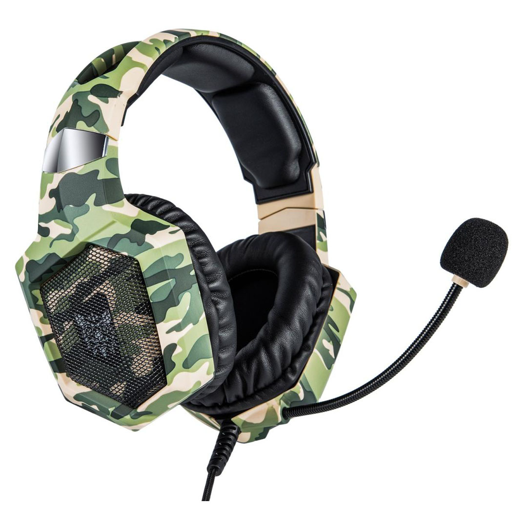 ONIKUMA K8 Army Camouflage Gaming Headset – Stereo Surround, Microphone, LED Light Price in Jordan ONIKUMA K8 Army Camouflage Gaming Headset – Stereo Surround, Microphone, LED Light - Buy Online in Jordan | OfficeJo