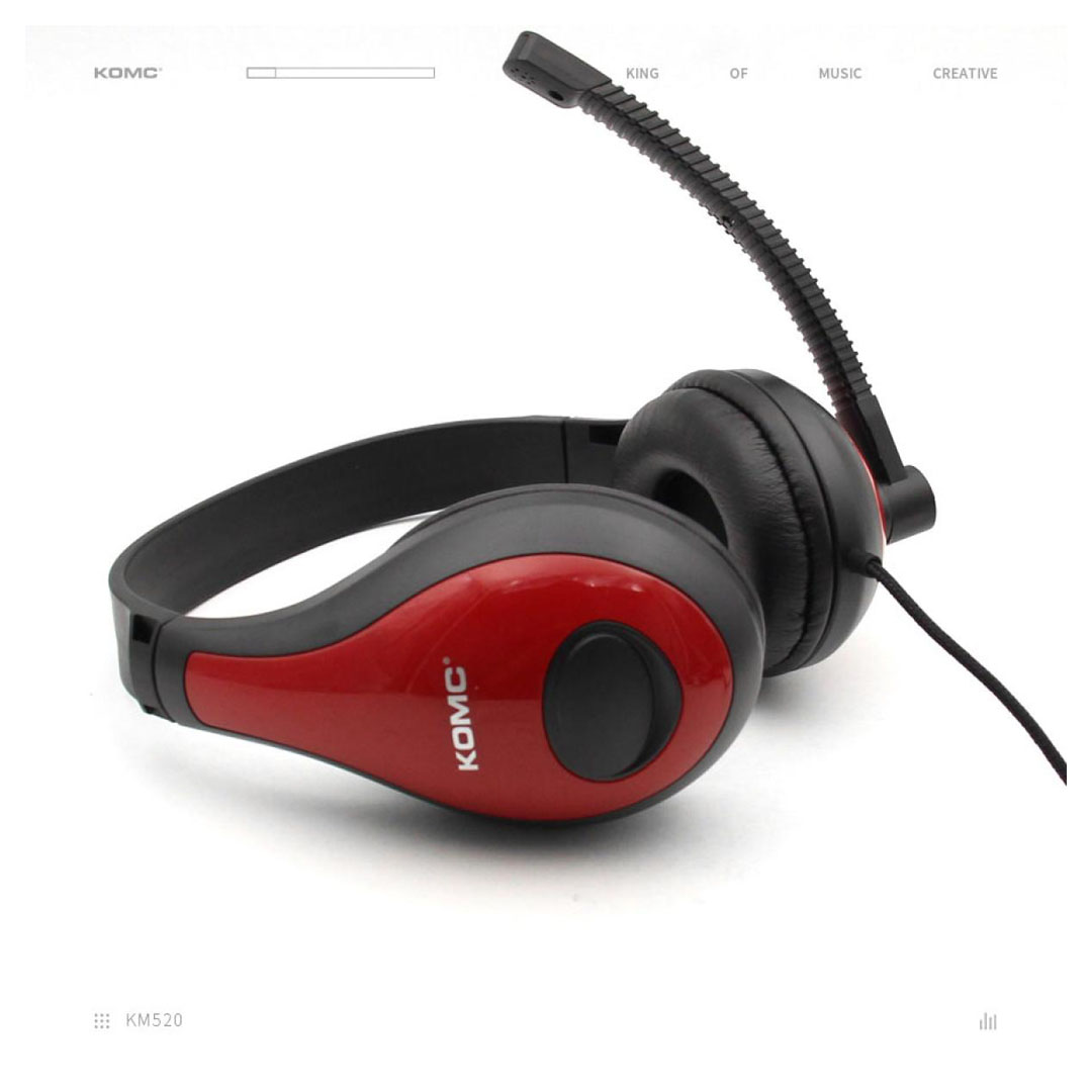 KOMC KM-520 Over-Ear Headphones with Mic – 40mm Driver, Noise-Cancelling Mic, 3.5mm Price in Jordan KOMC KM-520 Over-Ear Headphones with Mic – 40mm Driver, Noise-Cancelling Mic, 3.5mm - Buy Online in Jordan | OfficeJo