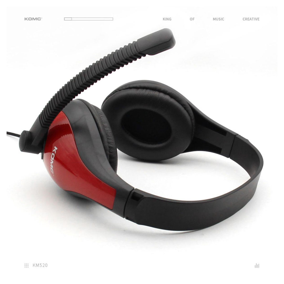 KOMC KM-520 Over-Ear Headphones with Mic – 40mm Driver, Noise-Cancelling Mic, 3.5mm Price in Jordan KOMC KM-520 Over-Ear Headphones with Mic – 40mm Driver, Noise-Cancelling Mic, 3.5mm - Buy Online in Jordan | OfficeJo