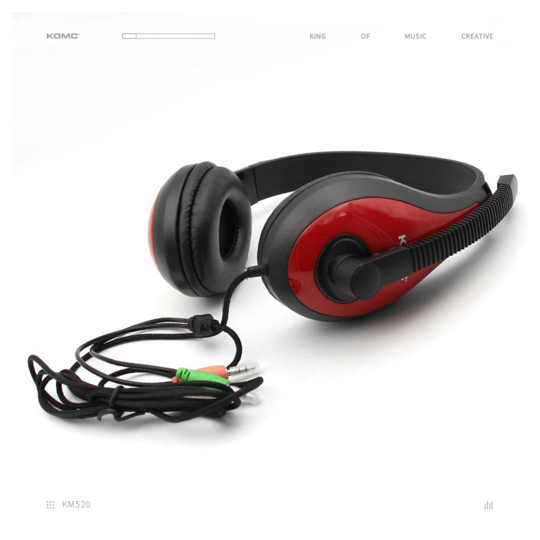 KOMC KM-520 Over-Ear Headphones with Mic – 40mm Driver, Noise-Cancelling Mic, 3.5mm Price in Jordan KOMC KM-520 Over-Ear Headphones with Mic – 40mm Driver, Noise-Cancelling Mic, 3.5mm - Buy Online in Jordan | OfficeJo