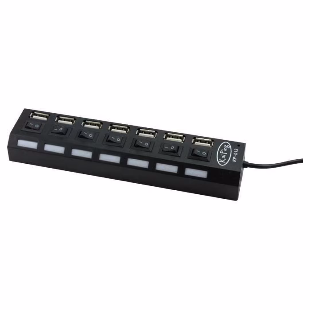 Kai Ping 7-Port Hi-Speed USB 2.0 Hub 480Mbps (KP-013) Price in Jordan Kai Ping 7-Port Hi-Speed USB 2.0 Hub 480Mbps (KP-013) - Buy Online in Jordan | OfficeJo