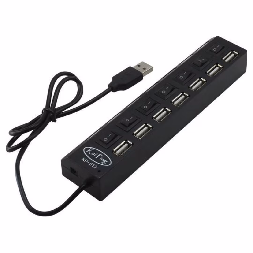 Kai Ping 7-Port Hi-Speed USB 2.0 Hub 480Mbps (KP-013) Price in Jordan Kai Ping 7-Port Hi-Speed USB 2.0 Hub 480Mbps (KP-013) - Buy Online in Jordan | OfficeJo