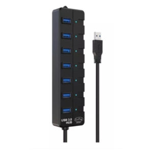 Kai Ping USB 3.0 7-Port Hub with Power Adapter (KP-3017) - Buy Online in Jordan | OfficeJo