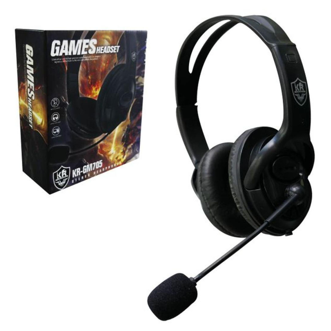 Karler Bass KR-GM705 Wired Headset – 40mm Driver, 32 Ohms, 108 dB/mW, 1-Pin Price in Jordan Karler Bass KR-GM705 Wired Headset – 40mm Driver, 32 Ohms, 108 dB/mW, 1-Pin - Buy Online in Jordan | OfficeJo