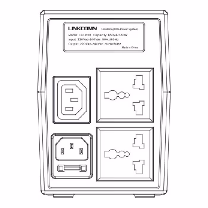 LINKCOMN OFFLINE UPS Smart Backup 650VA LCU650U +USB - Compact and Efficient Power Solution Price in Jordan LINKCOMN OFFLINE UPS Smart Backup 650VA LCU650U +USB - Compact and Efficient Power Solution - Buy Online in Jordan | OfficeJo