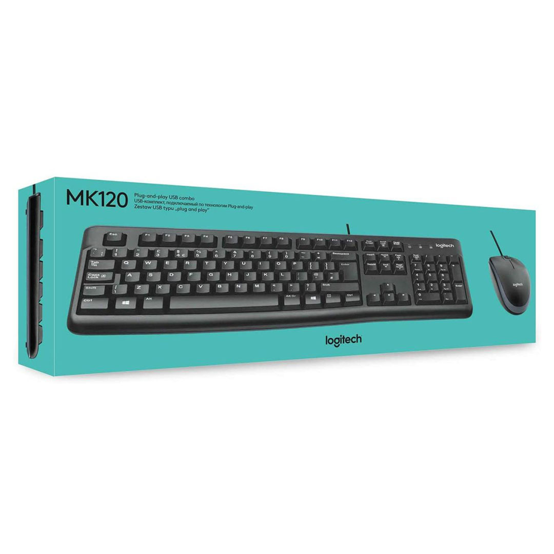 Logitech MK120 Keyboard & Mouse Combo – Spill-Resistant, Full-Size, USB Wired Price in Jordan Logitech MK120 Keyboard & Mouse Combo – Spill-Resistant, Full-Size, USB Wired - Buy Online in Jordan | OfficeJo