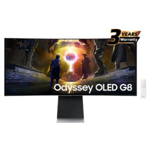 Samsung Odyssey OLED G8 34" Curved – 175Hz, 0.03ms, QD-OLED Price in Jordan Samsung Odyssey OLED G8 34" Curved – 175Hz, 0.03ms, QD-OLED - Buy Online in Jordan | OfficeJo