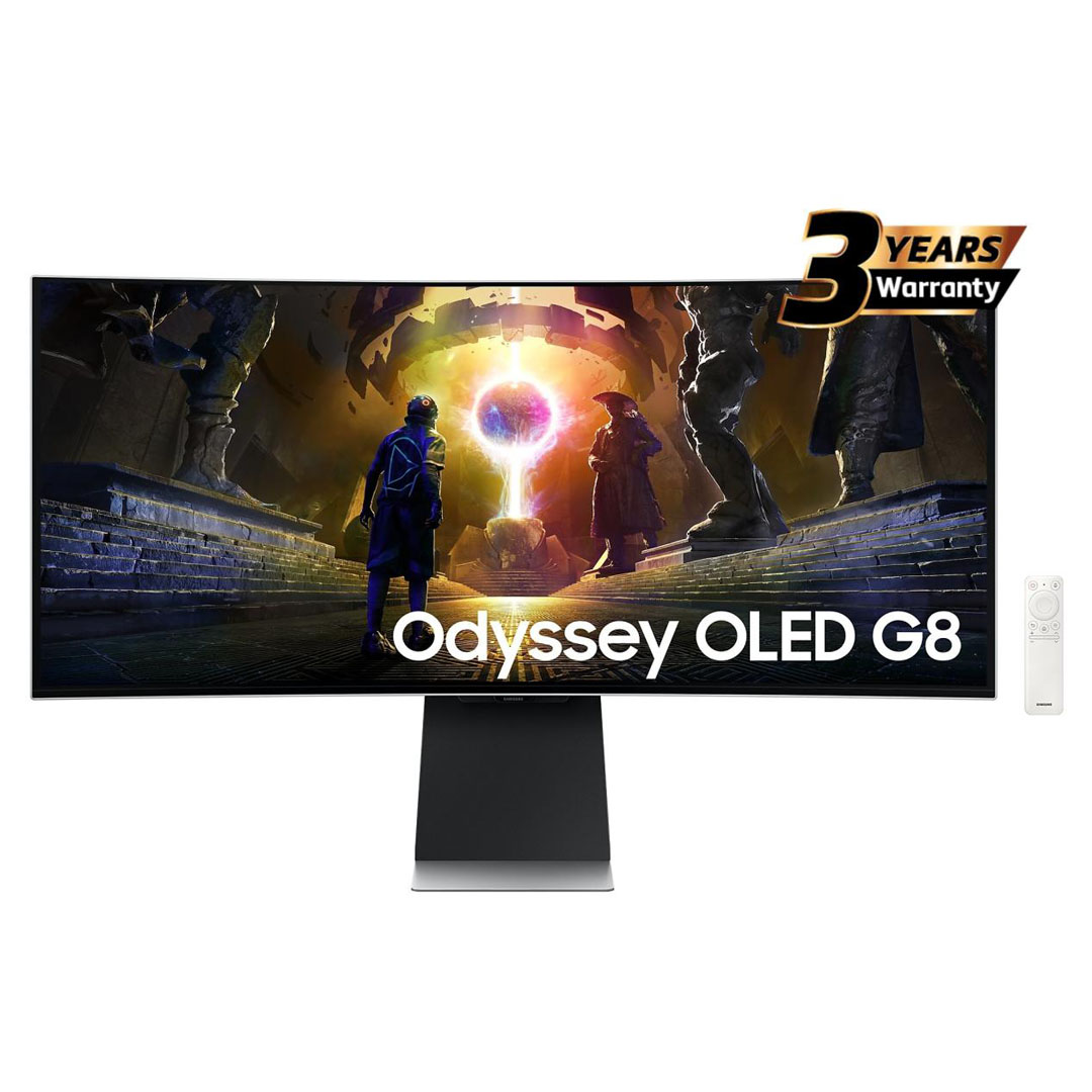 Samsung Odyssey OLED G8 34" Curved – 175Hz, 0.03ms, QD-OLED Price in Jordan Samsung Odyssey OLED G8 34" Curved – 175Hz, 0.03ms, QD-OLED - Buy Online in Jordan | OfficeJo