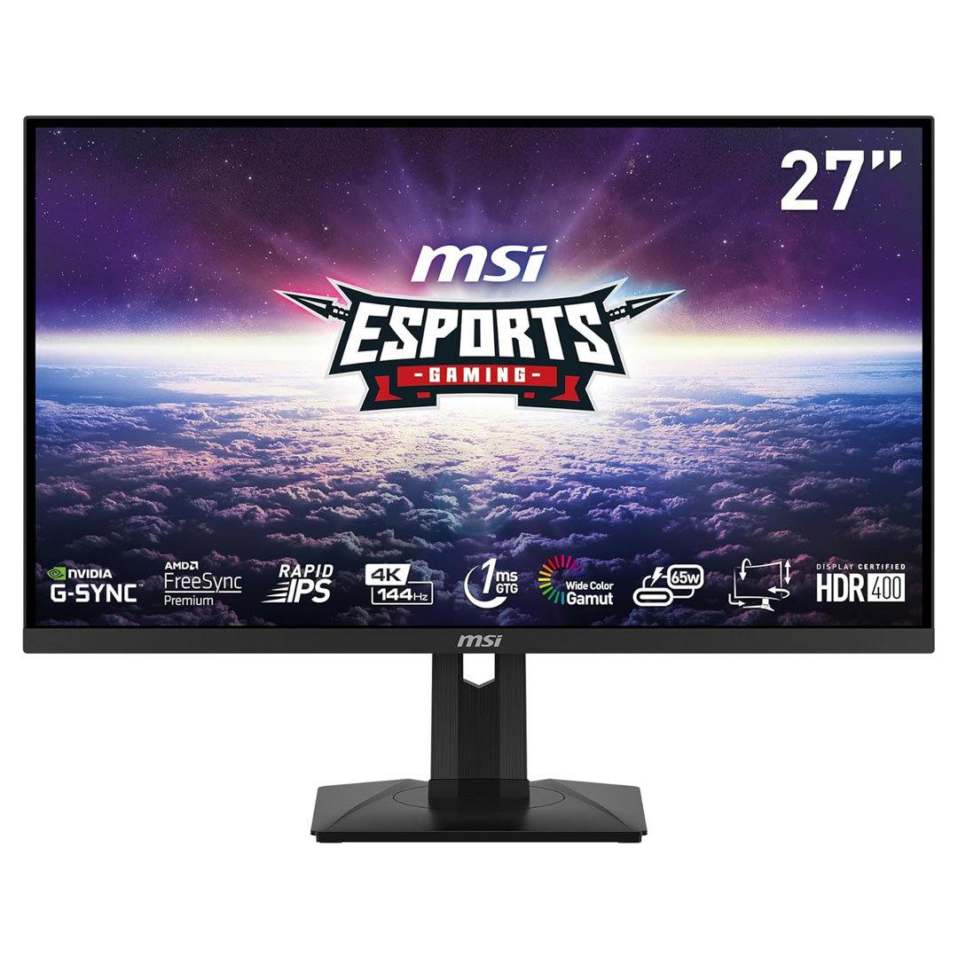 MSI MAG274UPF, 27" 3840 x 2160 (UHD), 4K Rapid IPSGaming Monitor, 1 ms, 144Hz, FreeSync Premium, HDR400, G-Sync Compatible, HDMI, DisplayPort, Tilt, Swivel, Pivot and Height Adjustable Price in Jordan MSI MAG274UPF, 27" 3840 x 2160 (UHD), 4K Rapid IPSGaming Monitor, 1 ms, 144Hz, FreeSync Premium, HDR400, G-Sync Compatible, HDMI, DisplayPort, Tilt, Swivel, Pivot and Height Adjustable - Buy Online in Jordan | OfficeJo