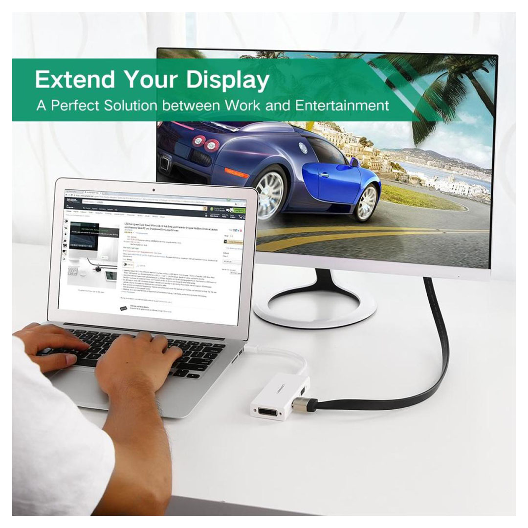 UGREEN Mini DisplayPort to HDMI VGA DVI Adapter (MD114) Price in Jordan UGREEN Mini DisplayPort to HDMI VGA DVI Adapter (MD114) - Buy Online in Jordan | OfficeJo