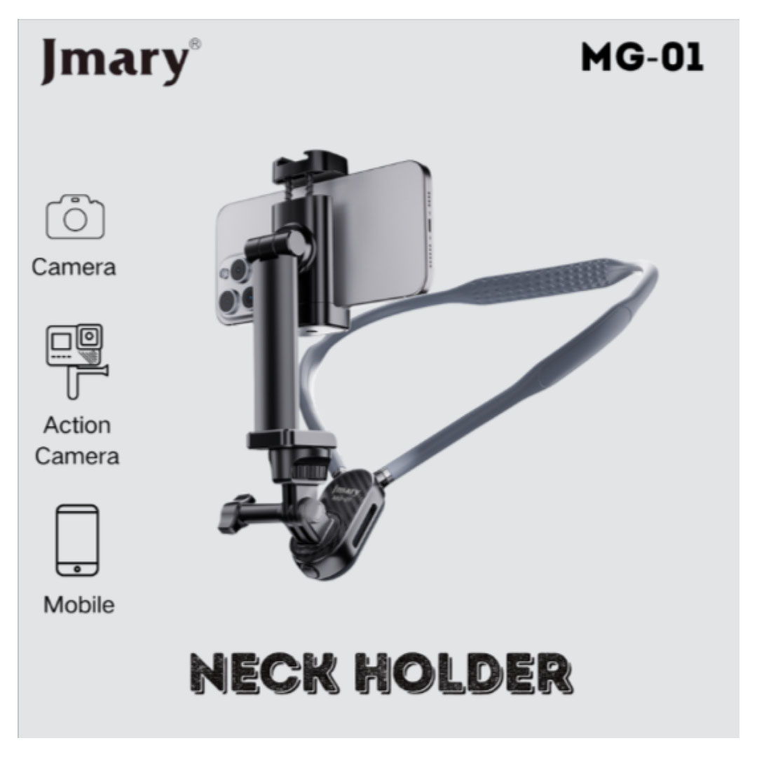 Jmary MG-01 Neck Holder – Mobile & Action Camera, Silicone+PC, 248g Price in Jordan Jmary MG-01 Neck Holder – Mobile & Action Camera, Silicone+PC, 248g - Buy Online in Jordan | OfficeJo