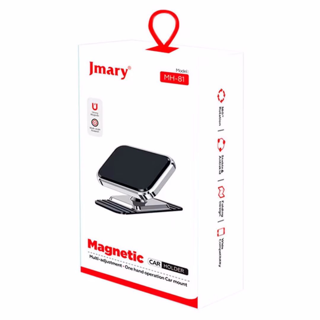 Jmary MH-81 Magnetic Car Phone Holder – One-Hand Operation, 75g Capacity Price in Jordan Jmary MH-81 Magnetic Car Phone Holder – One-Hand Operation, 75g Capacity - Buy Online in Jordan | OfficeJo