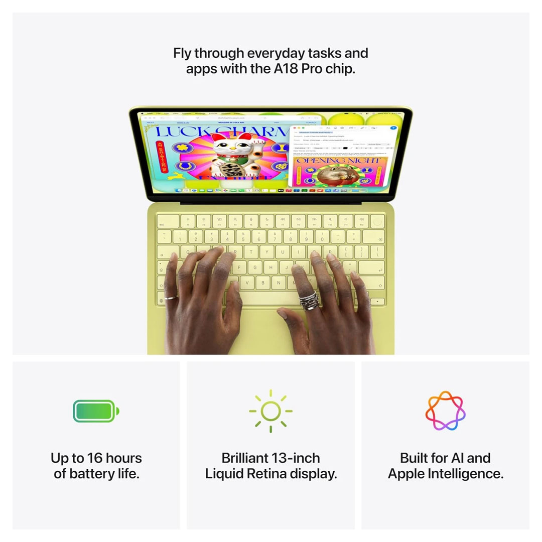 Apple MacBook 13" NEO – A18 Pro, 512GB SSD, 2.4K IPS Display Price in Jordan Apple MacBook 13" NEO – A18 Pro, 512GB SSD, 2.4K IPS Display - Buy Online in Jordan | OfficeJo