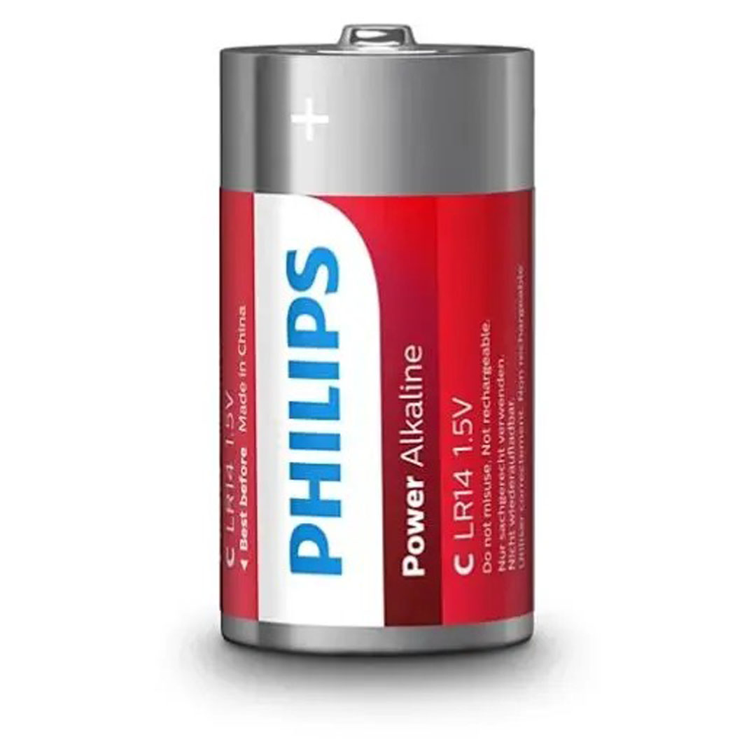 Philips Power Alkaline C Batteries – 2 Pack, High-Drain, 10-Year Shelf Life Price in Jordan Philips Power Alkaline C Batteries – 2 Pack, High-Drain, 10-Year Shelf Life - Buy Online in Jordan | OfficeJo