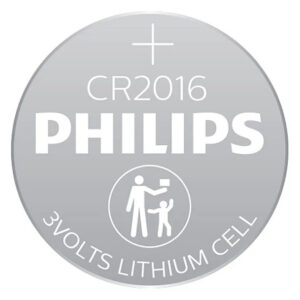 Philips CR2016 Lithium Coin Batteries – 5 Pack, Up to 5-Year Shelf Life, -20°C to +60°C - Buy Online in Jordan | OfficeJo