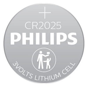 Philips CR2025 Lithium Coin Batteries – 5 Pack, 10-Year Shelf Life, -20°C to +60°C - Buy Online in Jordan | OfficeJo