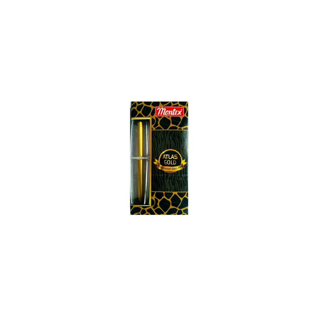 Montex Atlas Gold Ball Pen – Stainless Steel Clip, Fine Tip, Blue Ink Price in Jordan Montex Atlas Gold Ball Pen – Stainless Steel Clip, Fine Tip, Blue Ink - Buy Online in Jordan | OfficeJo