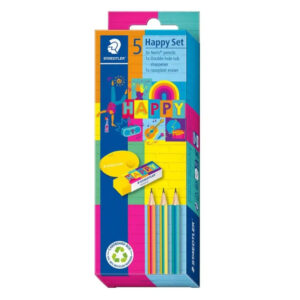Staedtler Happy Set – 3 HB Triangular Pencils, Dual-Use Sharpener, Eraser Price in Jordan Staedtler Happy Set – 3 HB Triangular Pencils, Dual-Use Sharpener, Eraser - Buy Online in Jordan | OfficeJo