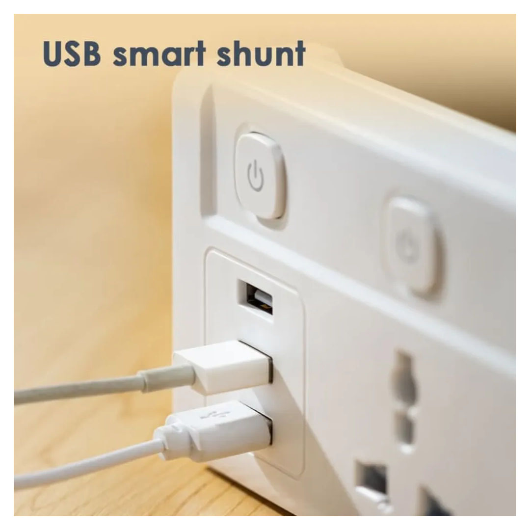Deli ET409 Power Strip – 2 Outlets, 3 USB Ports, 2500W, 2M Cable Price in Jordan Deli ET409 Power Strip – 2 Outlets, 3 USB Ports, 2500W, 2M Cable - Buy Online in Jordan | OfficeJo