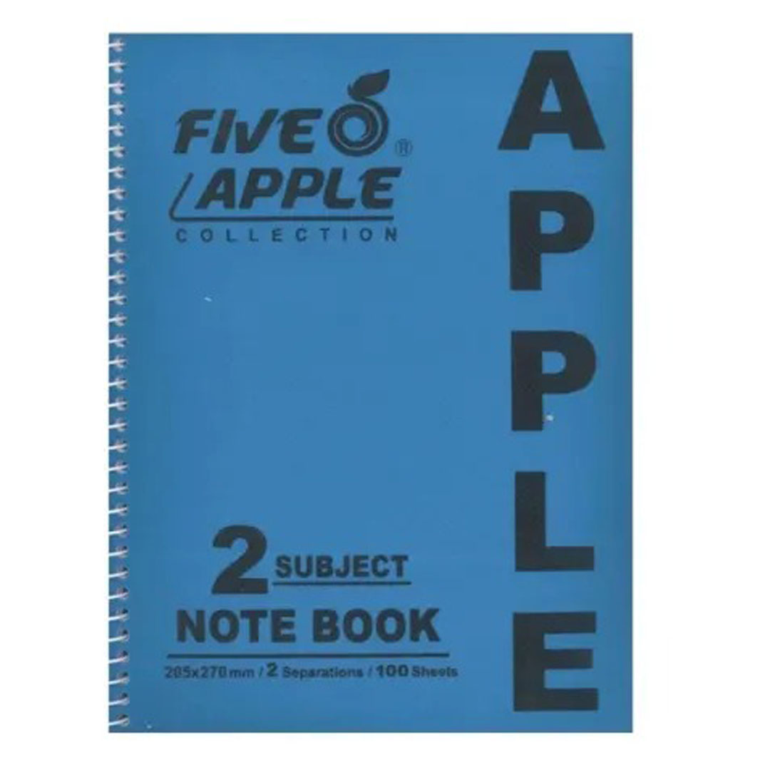 Five Apple A5 Notebook 2 Subject – 100 Sheets, 70 GSM, Micro-Perforated Pages Price in Jordan Five Apple A5 Notebook 2 Subject – 100 Sheets, 70 GSM, Micro-Perforated Pages - Buy Online in Jordan | OfficeJo