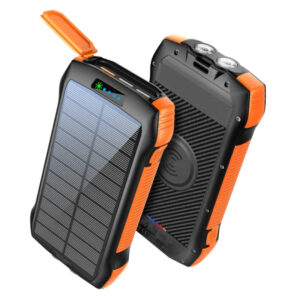 Promate Solar Power Bank – 20000mAh, 10W Wireless Charging, 550lm LED, Solar Panel - Buy Online in Jordan | OfficeJo