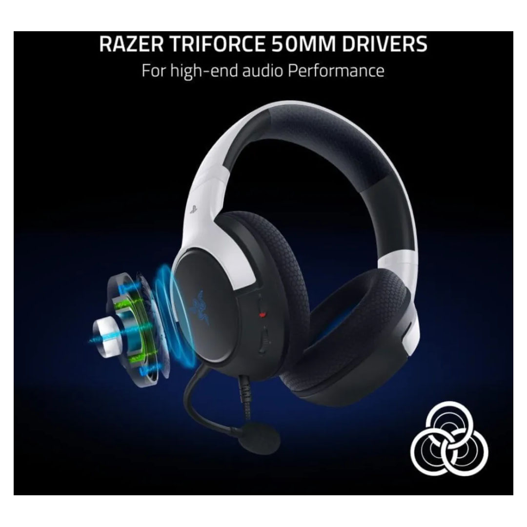 Razer Kaira X Wired Gaming Headset for PS5 – TriForce 50mm Driver, HyperClear Mic Price in Jordan Razer Kaira X Wired Gaming Headset for PS5 – TriForce 50mm Driver, HyperClear Mic - Buy Online in Jordan | OfficeJo
