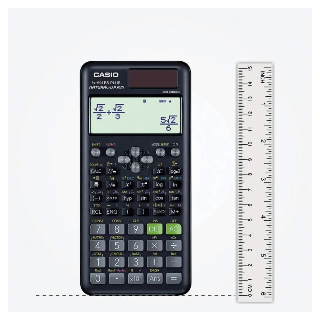 Casio FX-991ES Plus 2 Scientific Calculator – Natural Display, Solar & Battery, 24 Bracket Levels Price in Jordan Casio FX-991ES Plus 2 Scientific Calculator – Natural Display, Solar & Battery, 24 Bracket Levels - Buy Online in Jordan | OfficeJo