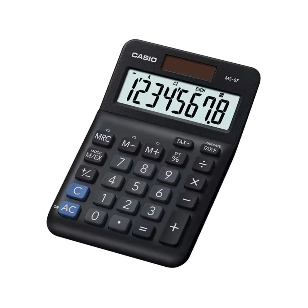Casio MS-8F Practical Calculator – 8-Digit Display, Solar & Battery Power Price in Jordan Casio MS-8F Practical Calculator – 8-Digit Display, Solar & Battery Power - Buy Online in Jordan | OfficeJo