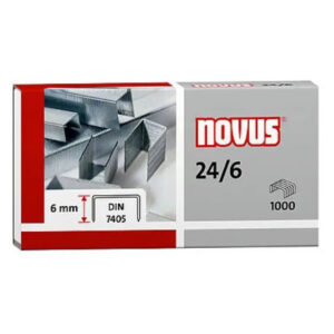 Novus 24/6 Super Staples – Size 24/6, 6mm Leg, Pack of 1000 Price in Jordan Novus 24/6 Super Staples – Size 24/6, 6mm Leg, Pack of 1000 - Buy Online in Jordan | OfficeJo